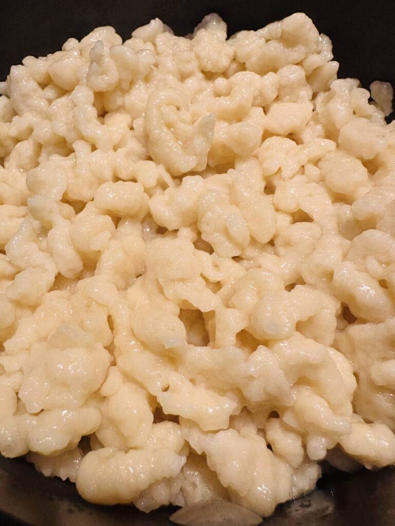 small noodles called spaetzle 