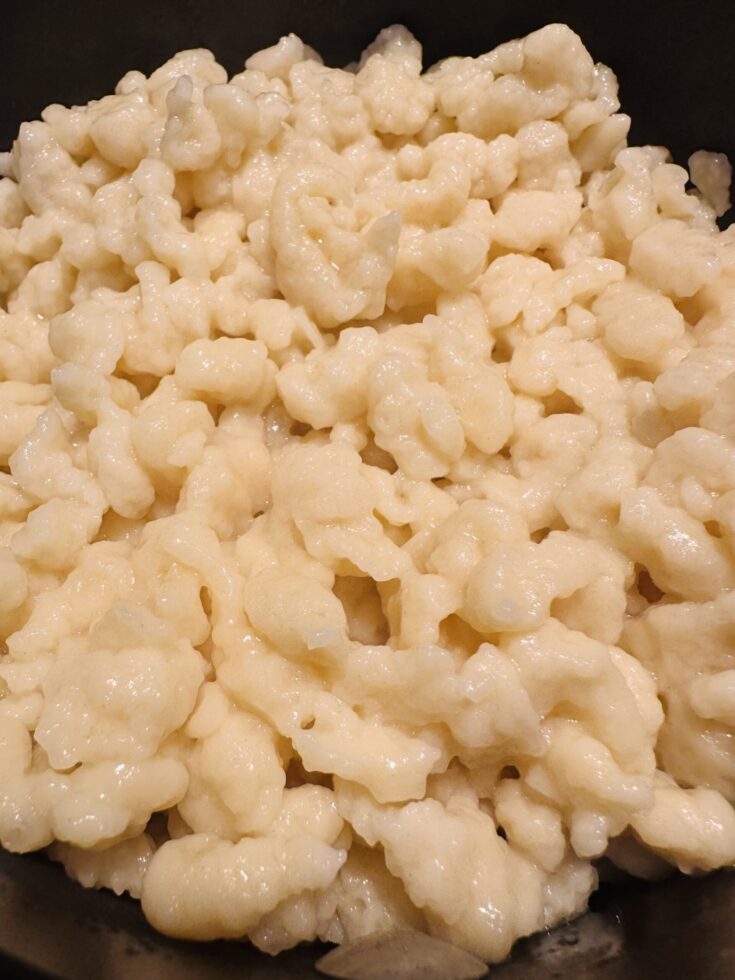 small noodles called spaetzle