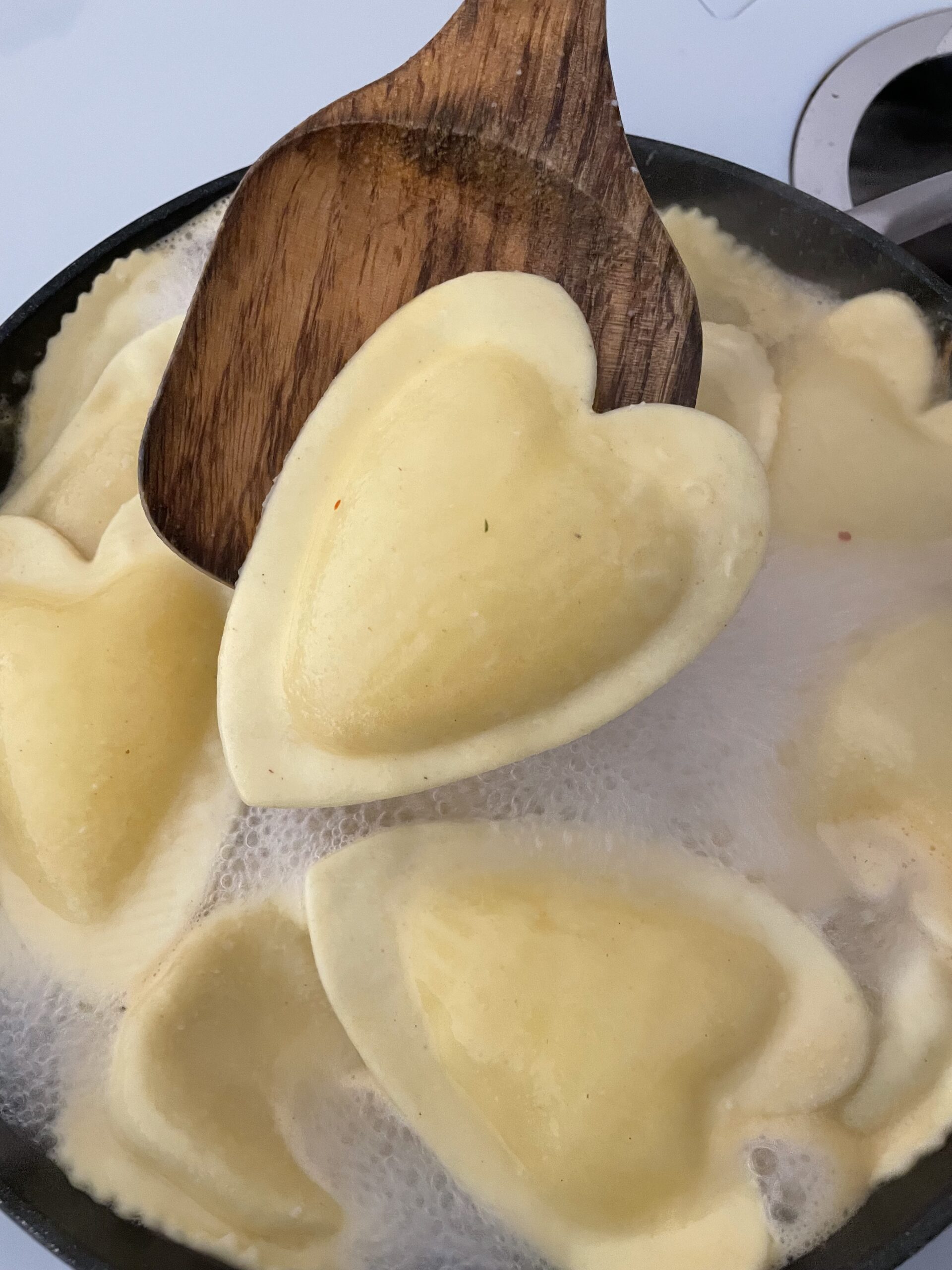 heart shaped ravioli