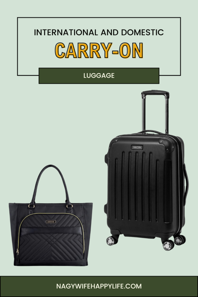 Carry-On luggage and tote for international travel