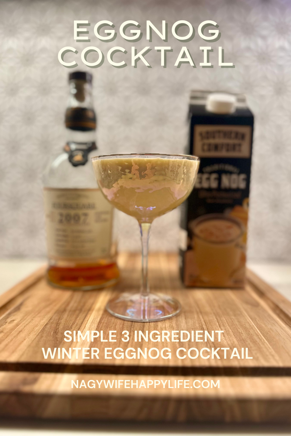 Eggnog cocktail pinterest banner
