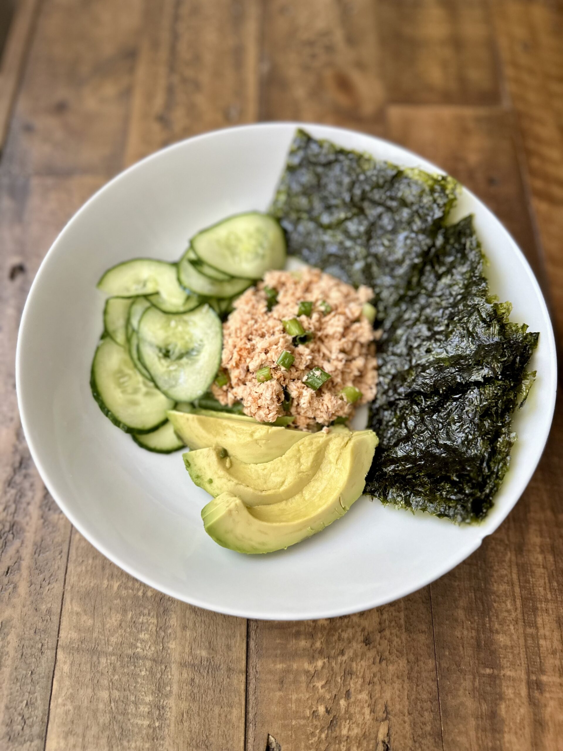 Easy Canned Salmon Sushi Seaweed Wraps
